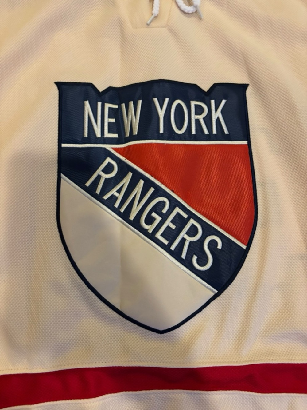 Reebok 2012 Winter Classic NY Rangers Cream/Navy/Red #30 Lundqvist Jersey Sz 48 - Picture 3 of 9